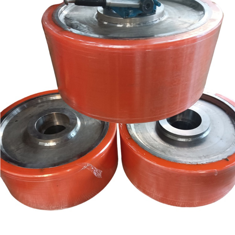 Heavy Duty Press-on Polyurethane Tired Wheels High Load Industrial PU Wheels
