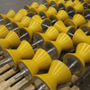 Polyurethane V Grooved Pipe Rollers for Pipe Line Conveyor Systems