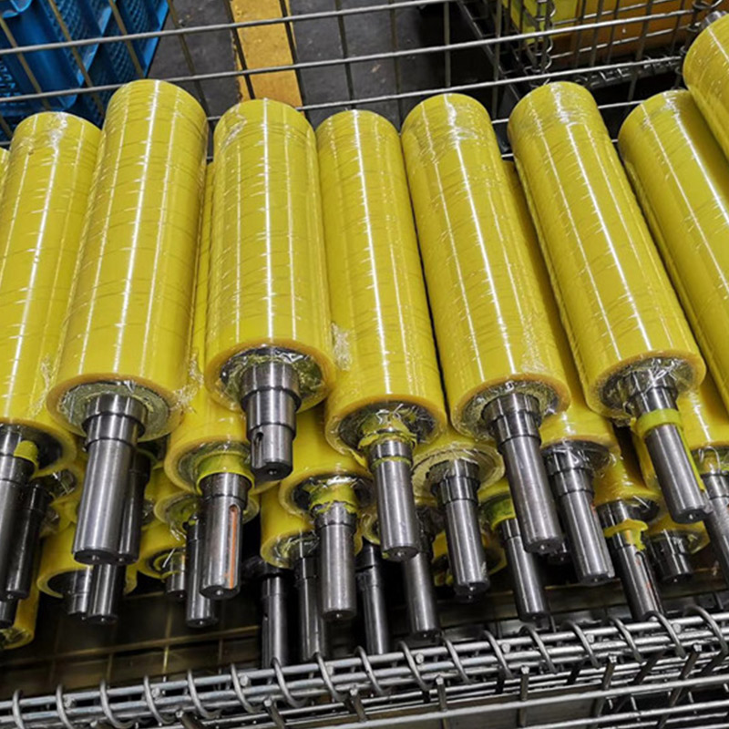 Polyurethane Drive Rollers Custom PU Coated Driving Rollers
