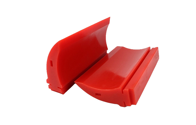 Corrosion Resistant PU Scrapers Polyurethane Conveyor Cleaner Red Green Color