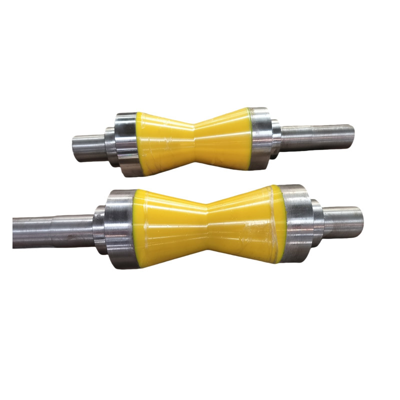 Polyurethane V Grooved Pipe Rollers for Pipe Line Conveyor Systems